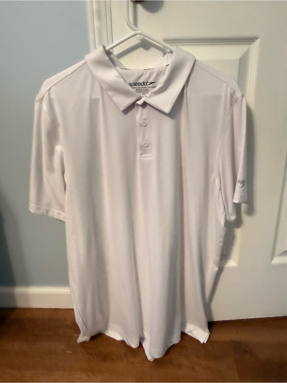 Speedo Men’s White Short-Sleeve Polo